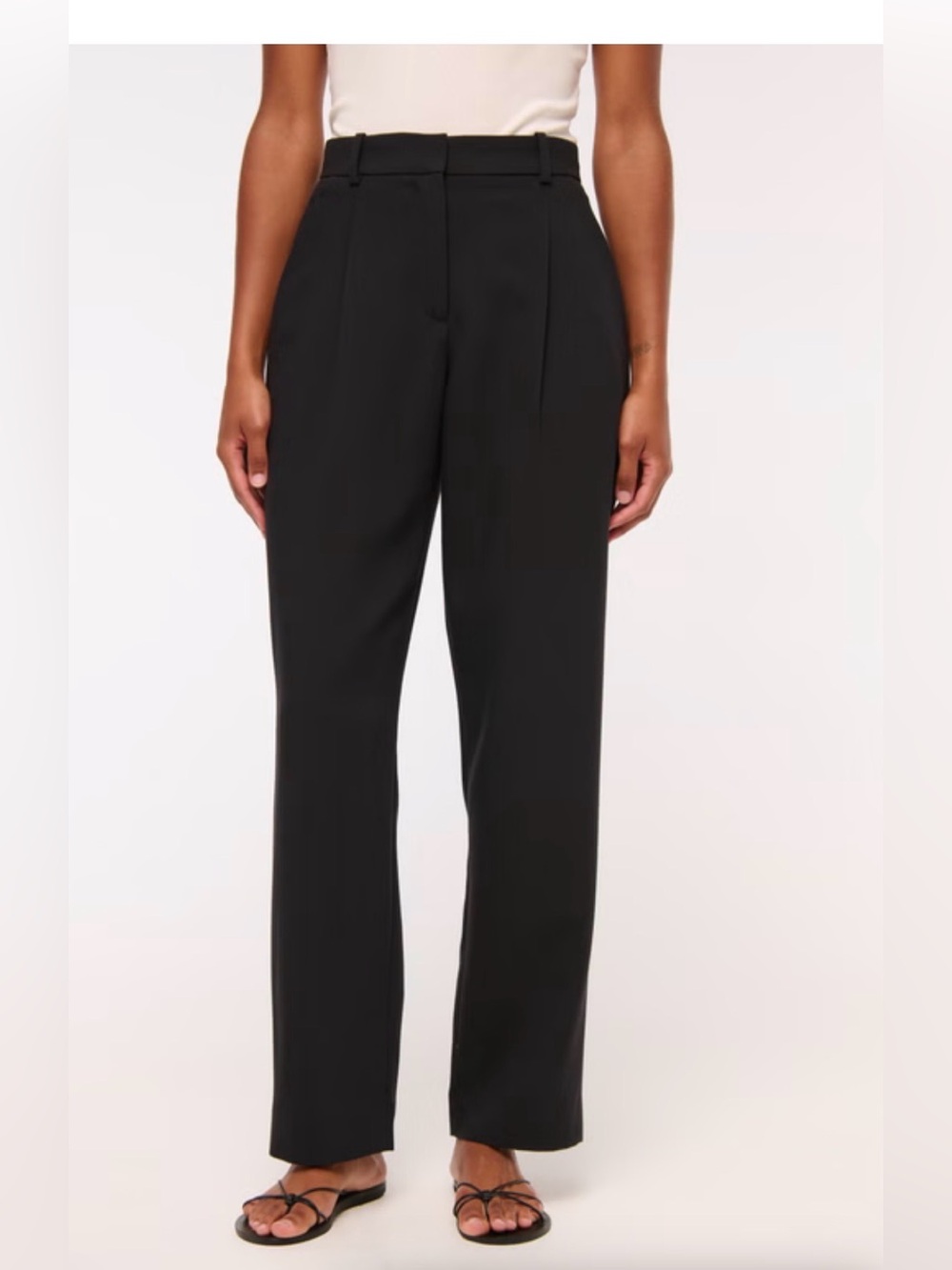 Abercrombie&Fitch Curve Love Quinn Tailored Straight Fit Trouser , size 35/20R